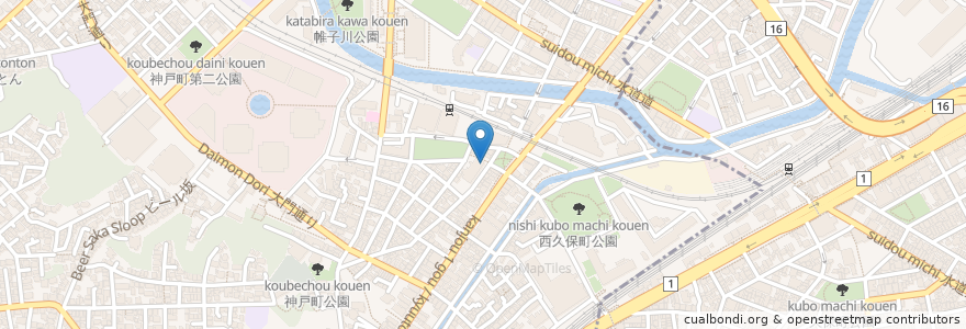 Mapa de ubicacion de 盛福園 en 日本, 神奈川県, 横浜市.