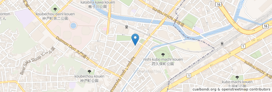 Mapa de ubicacion de Cafe & Bar ESMERALDA en اليابان, كاناغاوا, 横浜市.