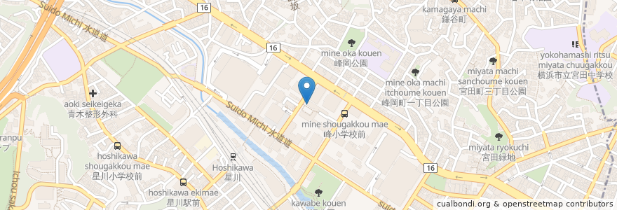 Mapa de ubicacion de 聚慶楼 en Jepun, 神奈川県, 横浜市, 保土ヶ谷区.