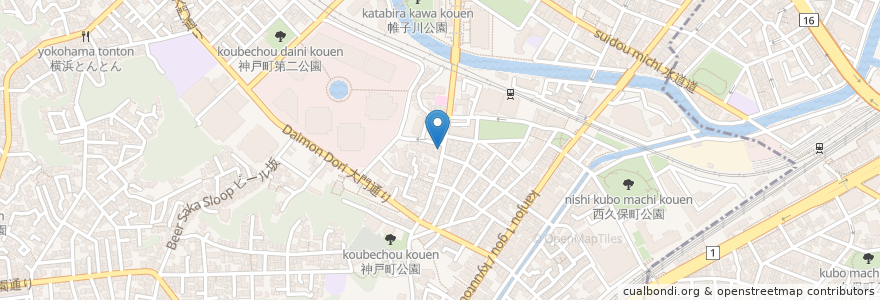 Mapa de ubicacion de やきとりの拓 en اليابان, كاناغاوا, 横浜市, 保土ヶ谷区.
