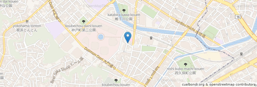 Mapa de ubicacion de 定食処・飲み処 ごめんや en 일본, 가나가와현, 요코하마시, 保土ヶ谷区.