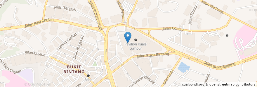 Mapa de ubicacion de The Loaf Bakery & Bistro en Malasia, Selangor, Kuala Lumpur.