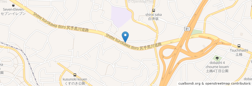 Mapa de ubicacion de 武蔵家 en Japan, 神奈川県, 川崎市, 宮前区.