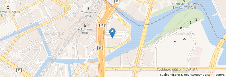 Mapa de ubicacion de サブウェイ en اليابان, كاناغاوا, 横浜市, 西区, 神奈川区.