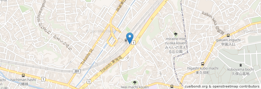 Mapa de ubicacion de エベレスト・キッチン en 日本, 神奈川縣, 横滨市, 保土ヶ谷区.