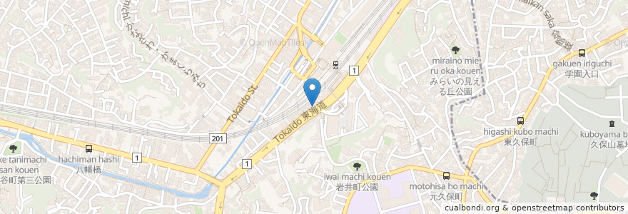 Mapa de ubicacion de COTTON CLUB en Japan, 神奈川県, Yokohama, 保土ヶ谷区.