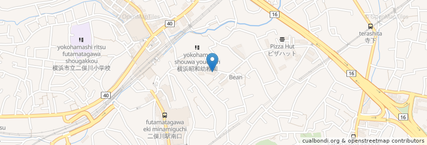 Mapa de ubicacion de あららぎ内科クリニック en 일본, 가나가와현, 요코하마시, 旭区.