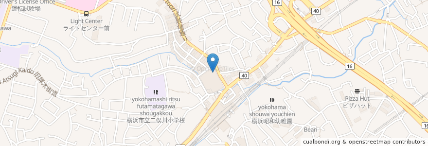 Mapa de ubicacion de 맥도날드 en 일본, 가나가와현, 요코하마시, 旭区.