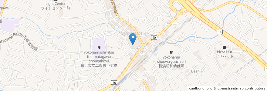 Mapa de ubicacion de ささお眼科 en اليابان, كاناغاوا, 横浜市, 旭区.