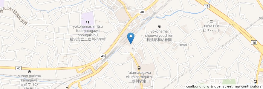 Mapa de ubicacion de あわや内科・循環器内科 en Japón, Prefectura De Kanagawa, Yokohama, 旭区.
