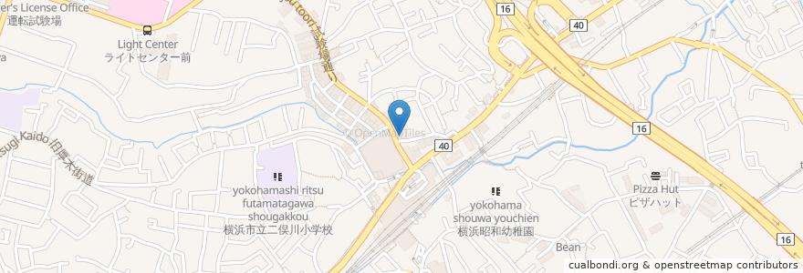 Mapa de ubicacion de しらゆり薬局 en 일본, 가나가와현, 요코하마시, 旭区.