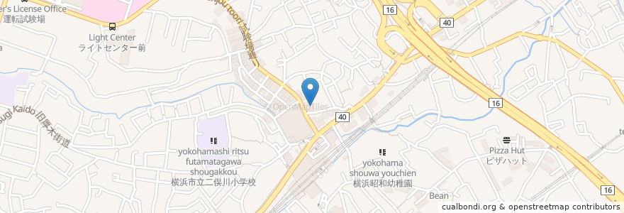 Mapa de ubicacion de 二俣川レディースクリニック en Japão, 神奈川県, 横浜市, 旭区.