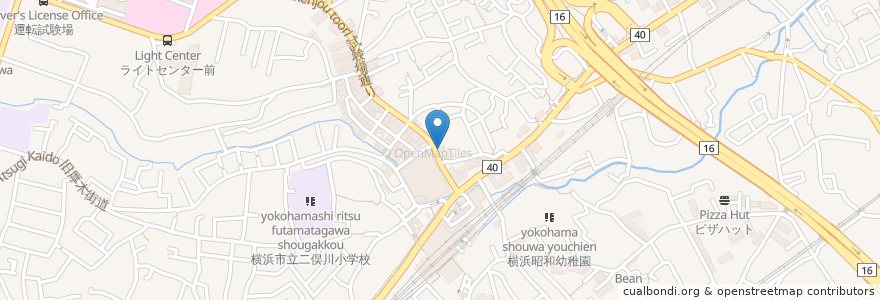 Mapa de ubicacion de やきとりの扇屋 en Japan, Präfektur Kanagawa, Yokohama, 旭区.