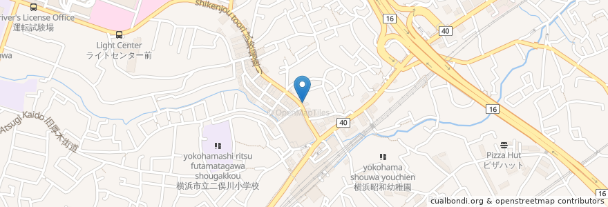 Mapa de ubicacion de 田村免許教室 en Japón, Prefectura De Kanagawa, Yokohama, 旭区.