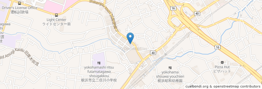 Mapa de ubicacion de ミライザカ en Japon, Préfecture De Kanagawa, 横浜市, 旭区.
