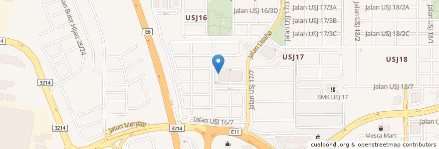 Mapa de ubicacion de Jin Chou en 马来西亚, 雪兰莪州, Majlis Bandaraya Subang Jaya.