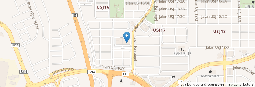 Mapa de ubicacion de Yaya en Малайзия, Селангор, Majlis Bandaraya Subang Jaya.