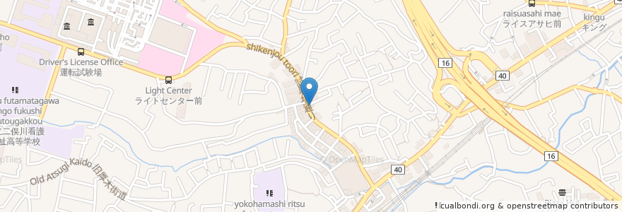 Mapa de ubicacion de 植村歯科医院 en Japonya, 神奈川県, 横浜市, 旭区.