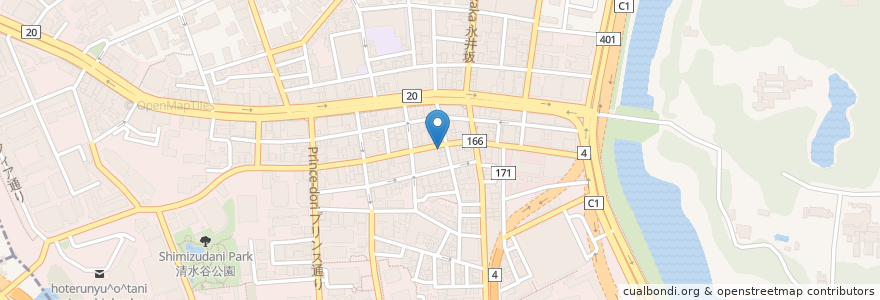 Mapa de ubicacion de 清遠歯科医院 en Japonya, 東京都, 千代田区.