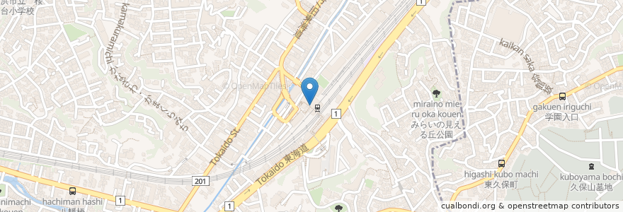 Mapa de ubicacion de BECK'S COFFEE SHOP en Japonya, 神奈川県, 横浜市, 保土ヶ谷区.