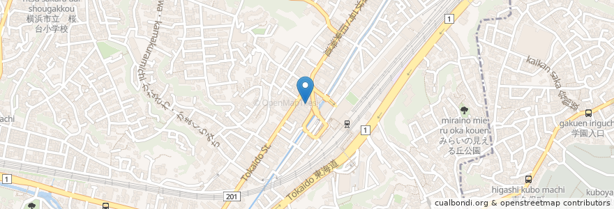 Mapa de ubicacion de まんが喫茶 ケラケラ en Japonya, 神奈川県, 横浜市, 保土ヶ谷区.