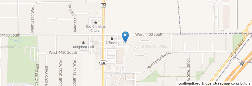 Mapa de ubicacion de Roy Dental en États-Unis D'Amérique, Utah, Weber County, Roy.