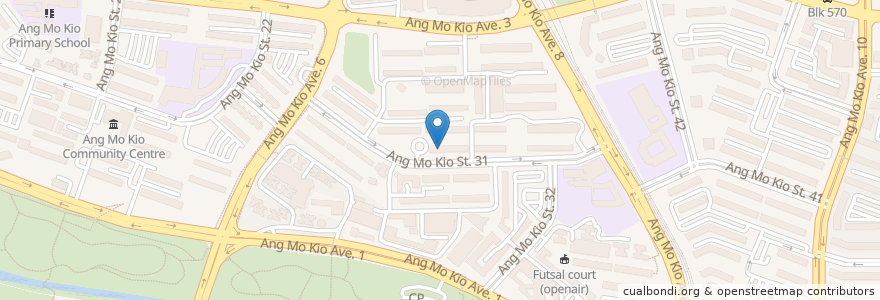 Mapa de ubicacion de Singapore Buddist Free Clinic (Ang Mo Kio) en Singapur, Central.