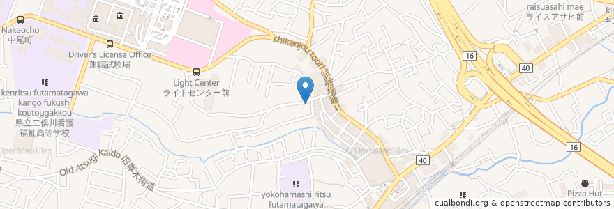 Mapa de ubicacion de 大龍飯店 en 日本, 神奈川縣, 横滨市, 旭区.