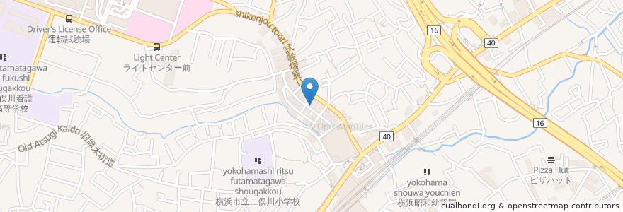 Mapa de ubicacion de ココ第一薬局 en 일본, 가나가와현, 요코하마시, 旭区.