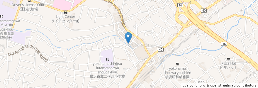 Mapa de ubicacion de 創作串揚げ 野毛はち義賊 en Japan, Kanagawa Prefecture, Yokohama, Asahi Ward.