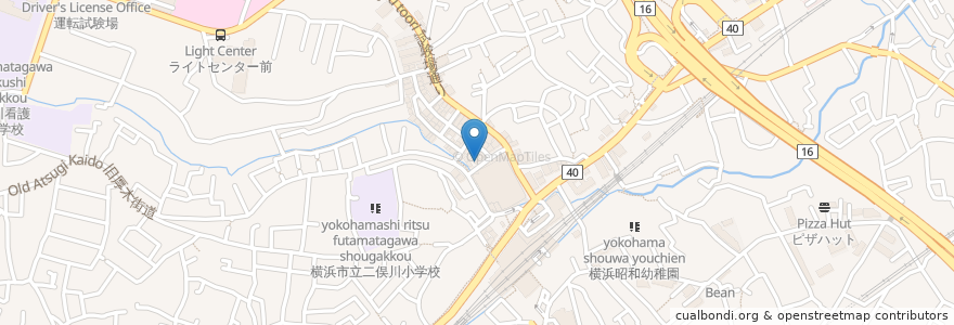 Mapa de ubicacion de 炭火焼鳥　鶏匠 en Japon, Préfecture De Kanagawa, 横浜市, 旭区.