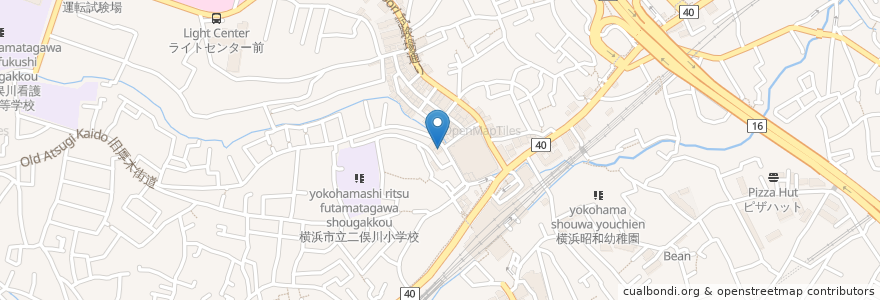 Mapa de ubicacion de 秋田屋 en Japan, Kanagawa Prefecture, Yokohama, Asahi Ward.