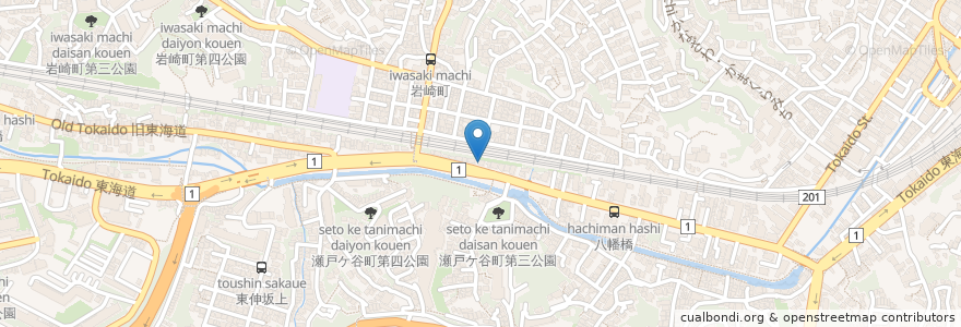 Mapa de ubicacion de 長谷川歯科医院 en ژاپن, 神奈川県, 横浜市, 保土ヶ谷区.