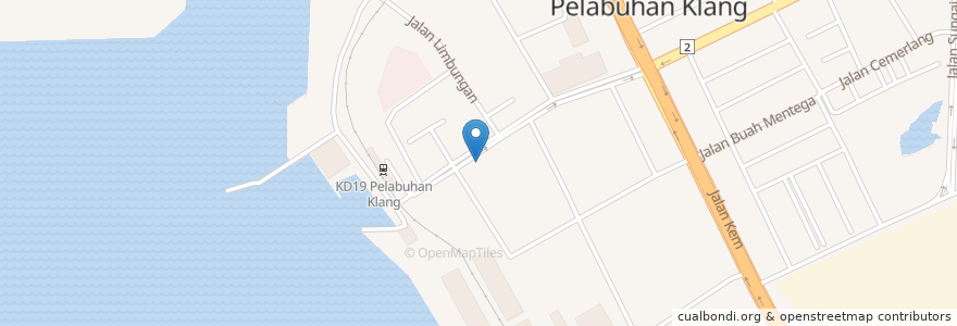 Mapa de ubicacion de Pos Laju en Malaysia, Selangor, Majlis Perbandaran Klang.