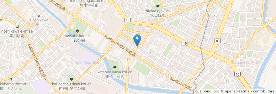 Mapa de ubicacion de よってこ en 日本, 神奈川県, 横浜市, 保土ヶ谷区.