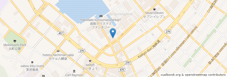 Mapa de ubicacion de Saltim bocca en 日本, 北海道, 渡島総合振興局, 函館市.
