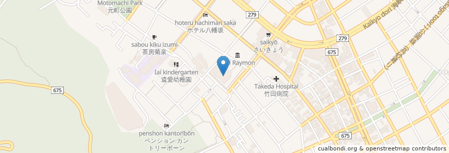 Mapa de ubicacion de 東本願寺函館別院 en 日本, 北海道, 渡島総合振興局, 函館市.
