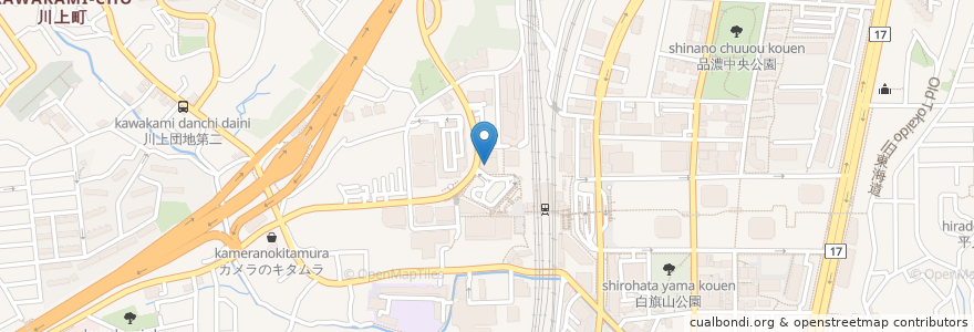 Mapa de ubicacion de プルメリア歯科クリニック en Japão, 神奈川県, 横浜市, 戸塚区.
