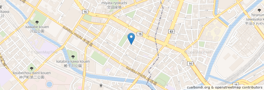 Mapa de ubicacion de PUB グランブルー en Japon, Préfecture De Kanagawa, 横浜市.