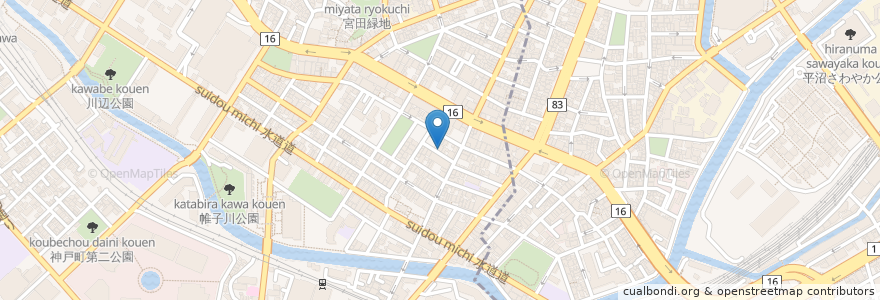 Mapa de ubicacion de poro珈琲 en Jepun, 神奈川県, 横浜市.