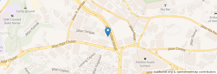 Mapa de ubicacion de Heli Lounge en Malaisie, Selangor, Kuala Lumpur.