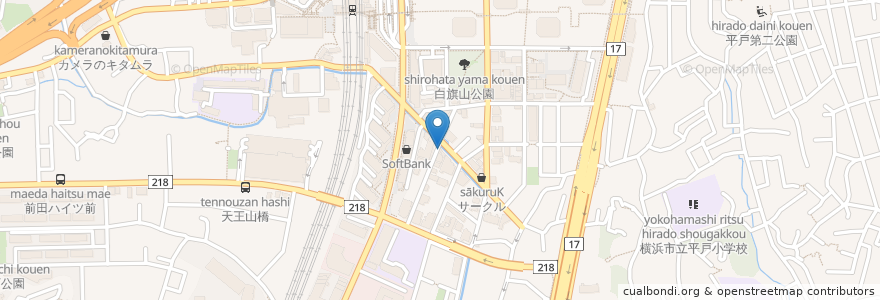 Mapa de ubicacion de ますこクリニック en 일본, 가나가와현, 요코하마시, 戸塚区.