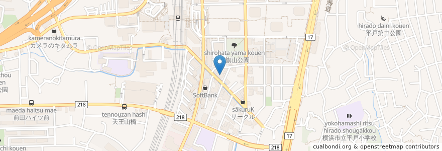 Mapa de ubicacion de PARLOR くいーぷ en Japan, Präfektur Kanagawa, Yokohama, 戸塚区.