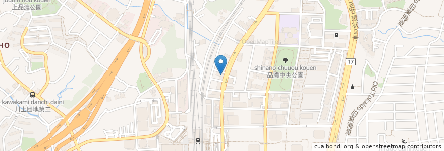 Mapa de ubicacion de ひまわり歯科 en 日本, 神奈川縣, 横滨市, 戸塚区.