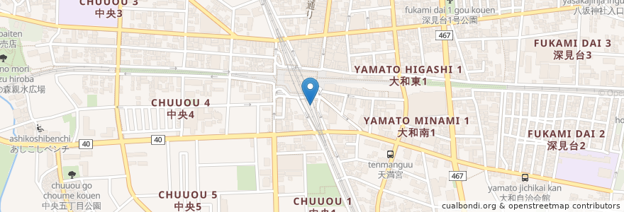 Mapa de ubicacion de かついち en Япония, Канагава, Ямато.