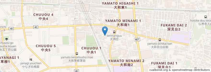 Mapa de ubicacion de もみの木医院 en ژاپن, 神奈川県, 大和市.