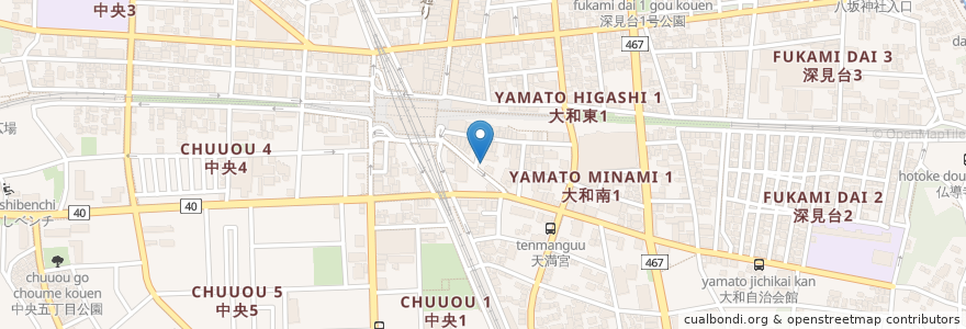 Mapa de ubicacion de 中村歯科医院 en 日本, 神奈川縣, 大和市.