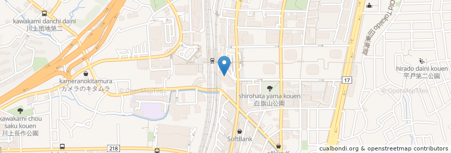 Mapa de ubicacion de 三井住友銀行 en 일본, 가나가와현, 요코하마시, 戸塚区.