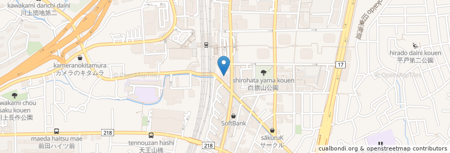 Mapa de ubicacion de カラオケ CORT D'AZUR en Japan, Präfektur Kanagawa, Yokohama, 戸塚区.