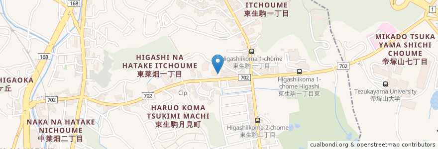 Mapa de ubicacion de 肉匠 花 en Japon, Préfecture De Nara, 生駒市.
